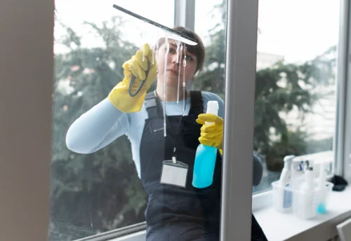 Nettoyage de vitres intérieures et extérieures à Dun-le-Poëlier